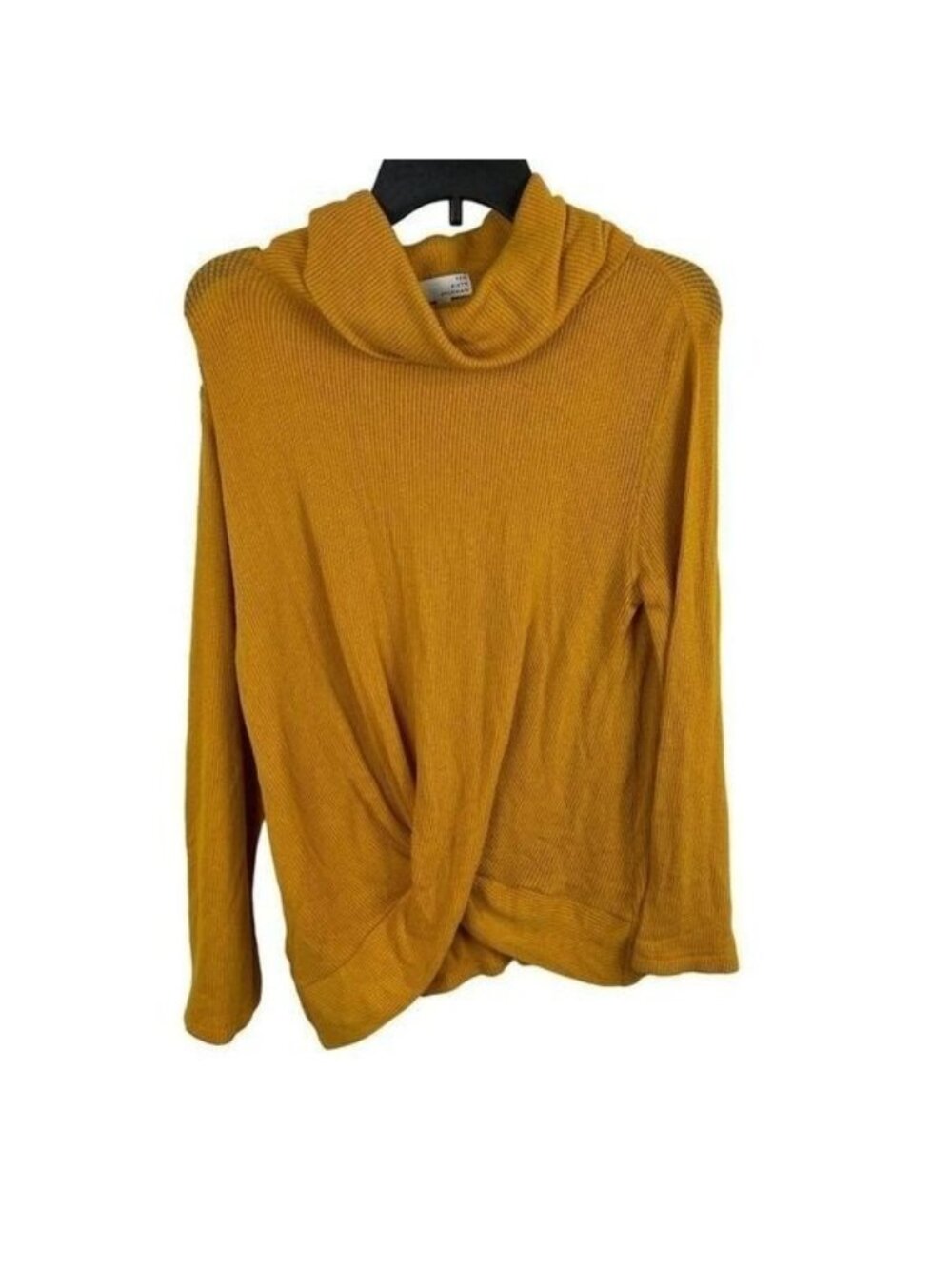 Ten Sixty Sherman Women Long Sleeve Cowl Neck Twist Front Sweater M